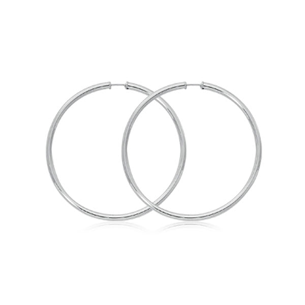 12mmx2mm Plain Hoop Earrings 925 Sterling Silver Huggie Hoop Earrings –  Blue Apple Jewelry